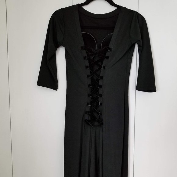 Latin/Salsa dance dress, black, size medium, NWT - Picture 2 of 6
